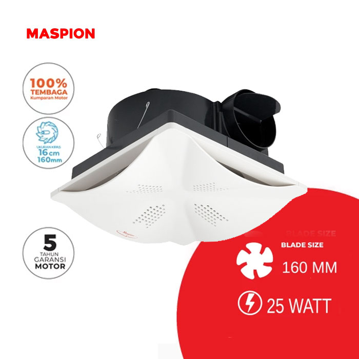 Maspion Ceiling Exhaust Fan 16 cm - MV-1601 | MV1601